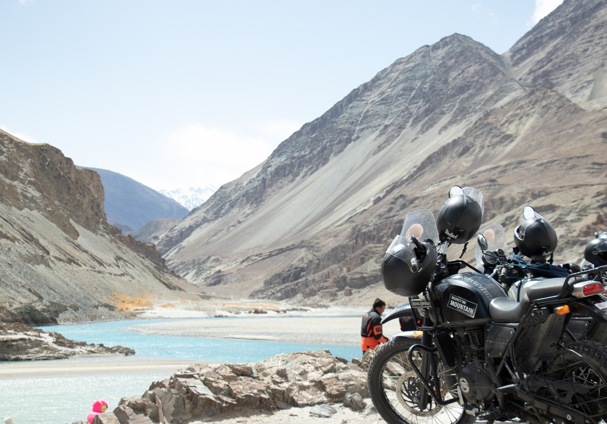 White Spiti Biker