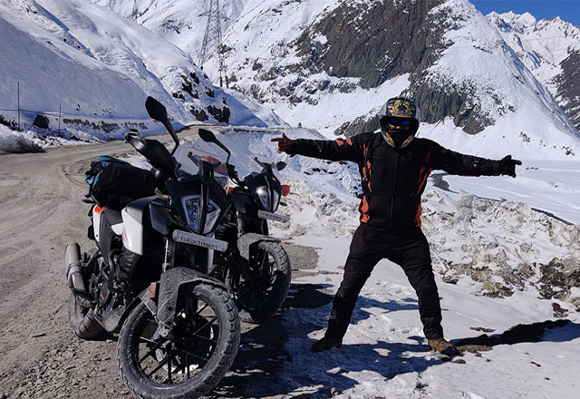 White Spiti Biker